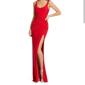 Ieena for Mac Duggal Red Gown